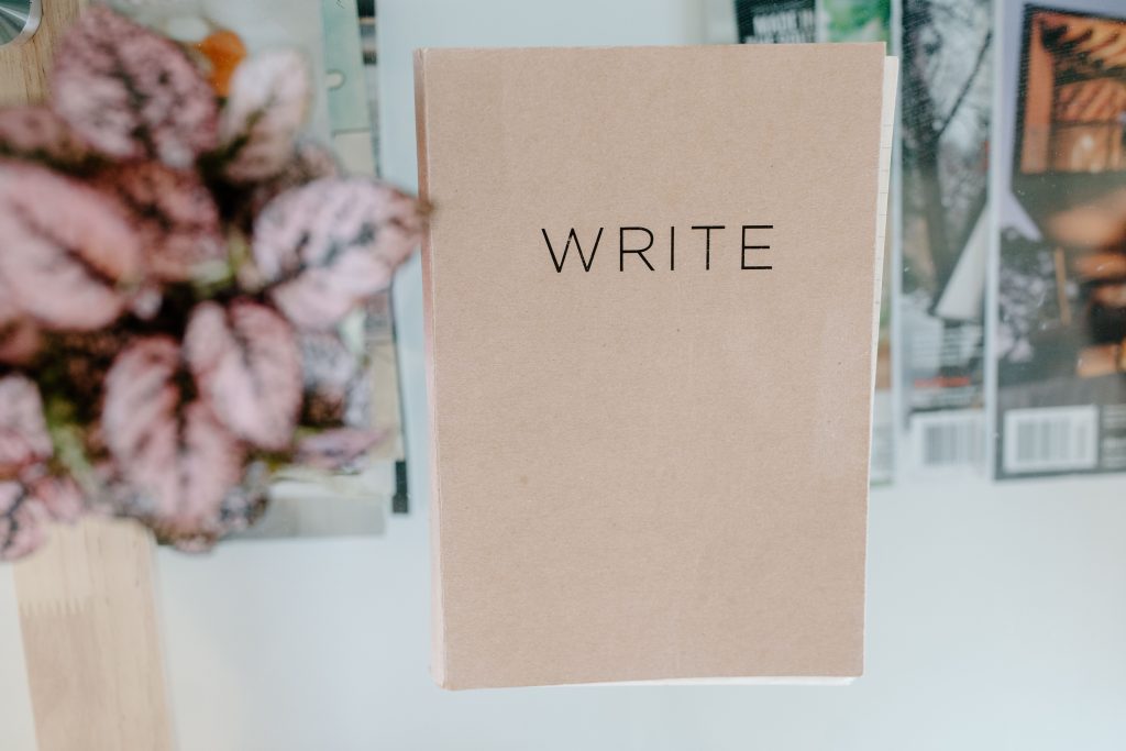notebook written side hustle idea